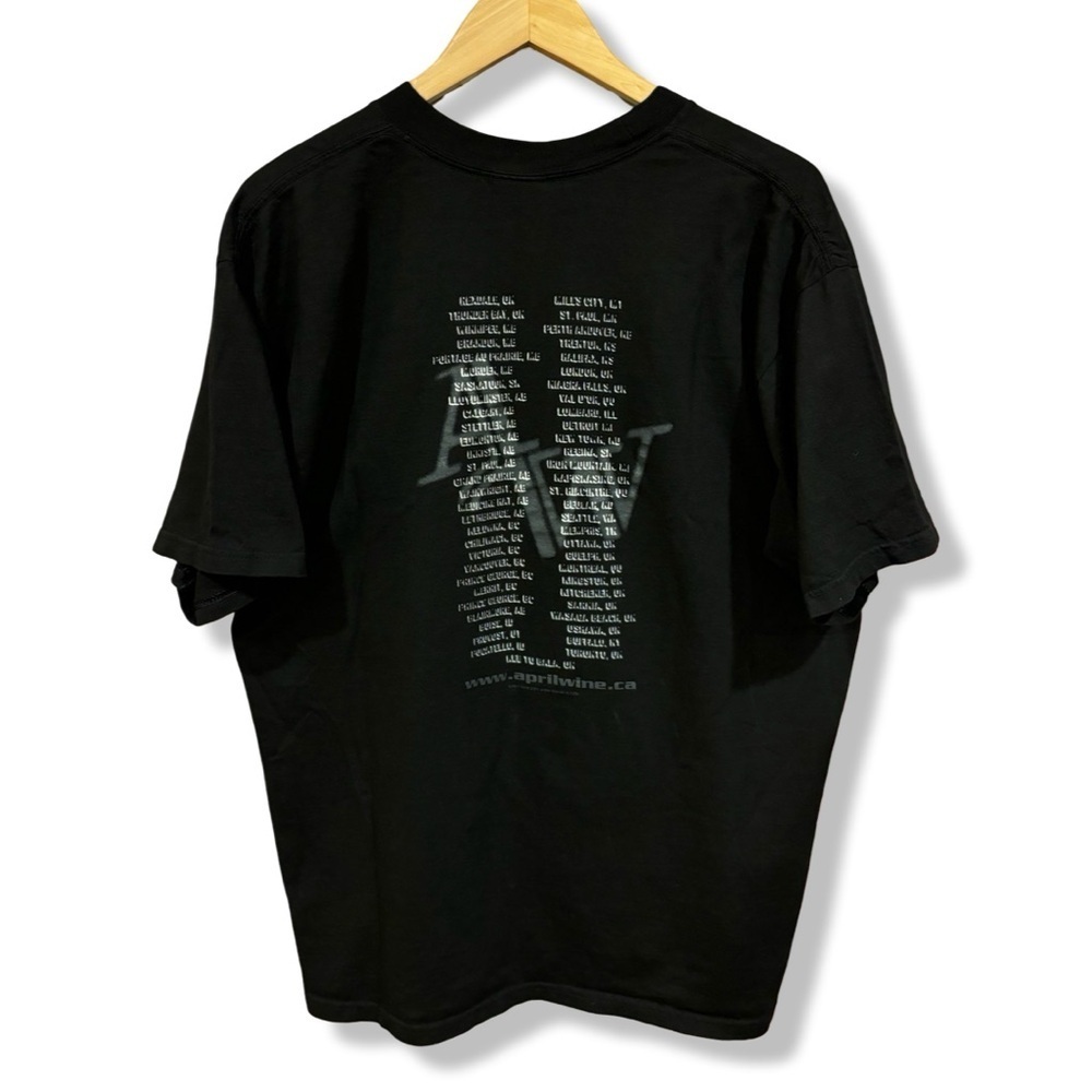 Vintage 2001 April Wine Back To The Mansion Tour Band T-Shirt - Picture 2 of 5